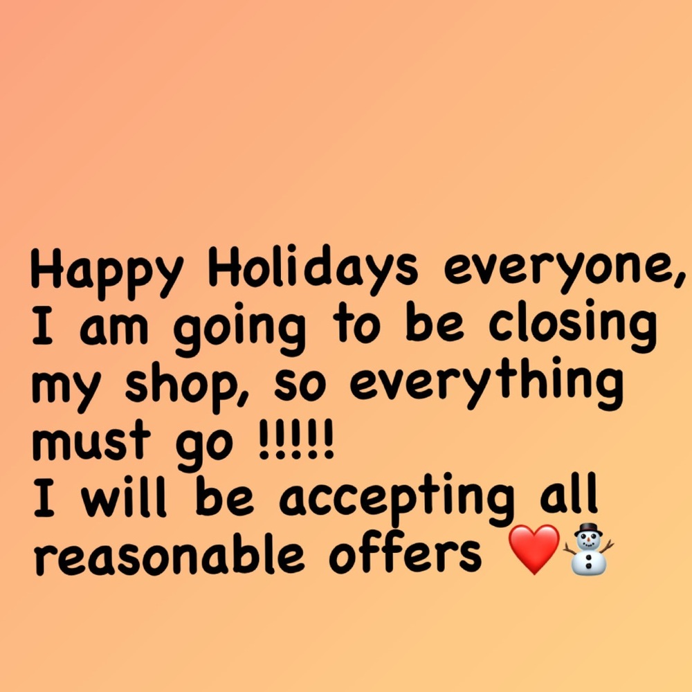 shop closing!!!!